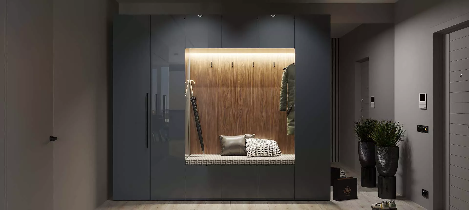 Серый глянец